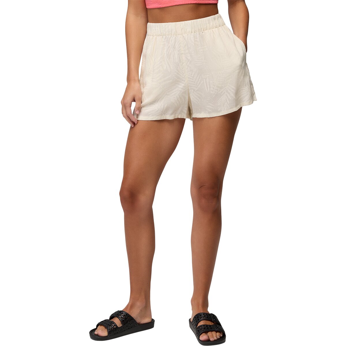 prAna Women's The Bahamas Short in Beach Pebble Palms - Size: XL