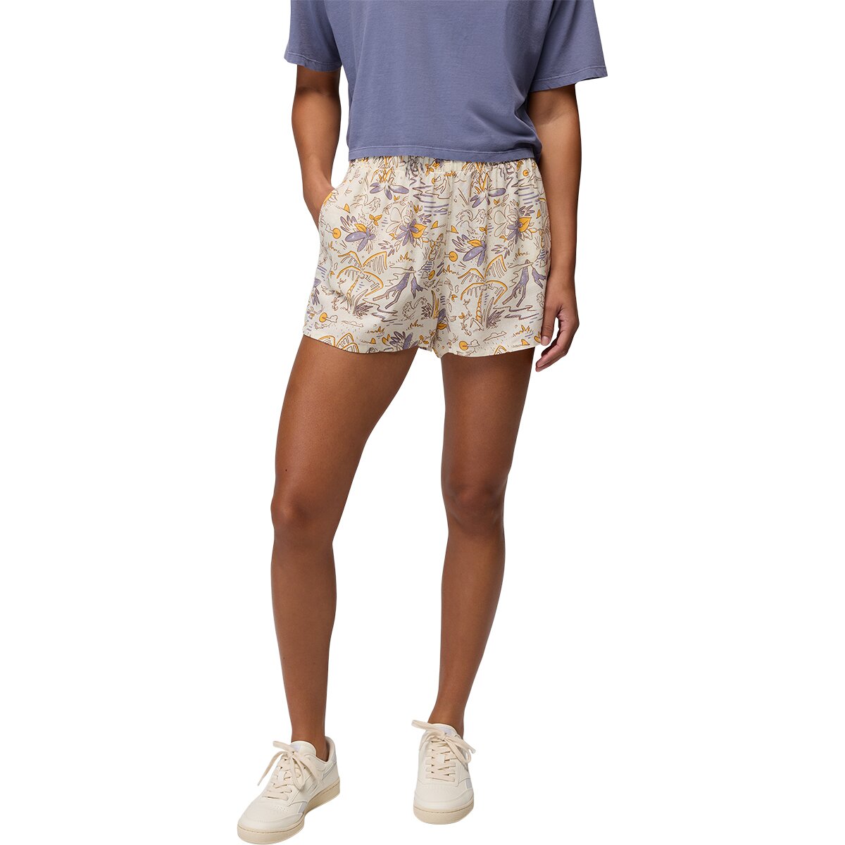 prAna Women's The Bahamas Short in Beach Pebble Vacation - Size: XS