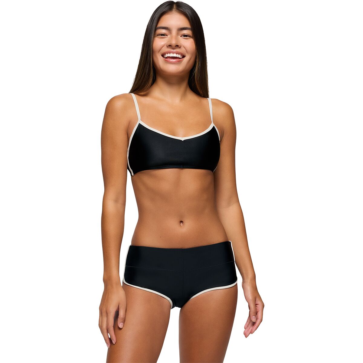 prAna Women's Tropic Kiss Bikini Top in Black - Size: XL