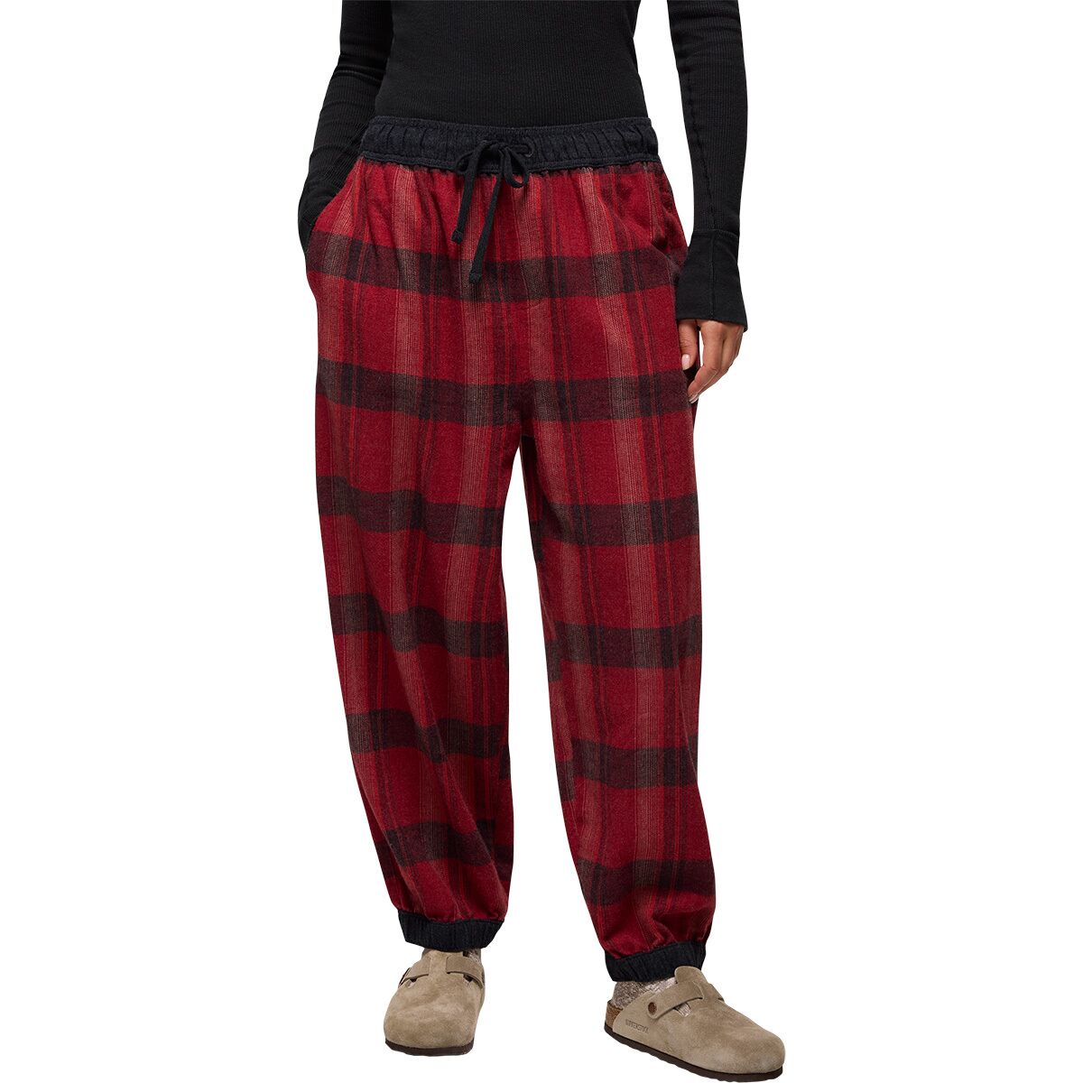 prAna Women's Cabin Core Flannel Pant in Retrograde - Size: XL