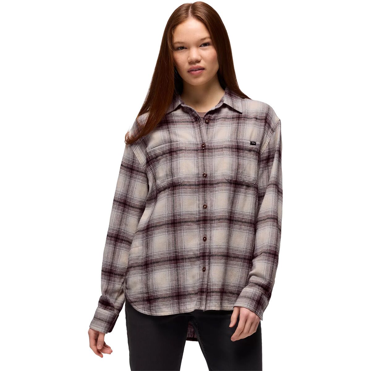 prAna Women's Cabin Core Flannel Shirt in Almond - Size: XS