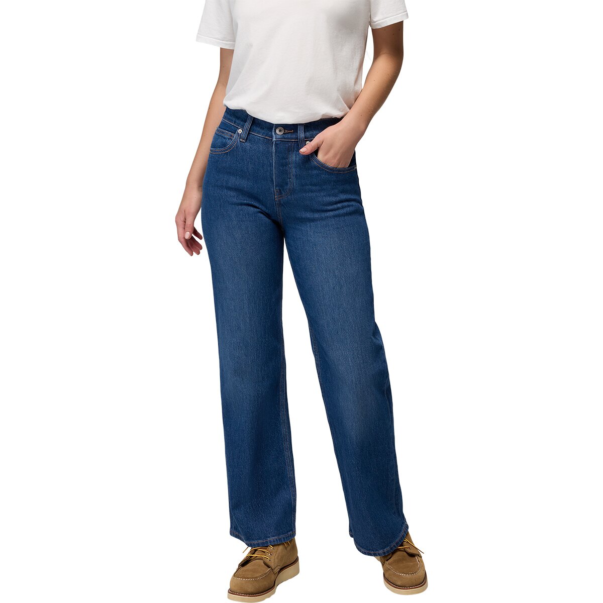 prAna Women's Carlsbad 760 Wide Leg Jean in Lagoon - Size: 31x30