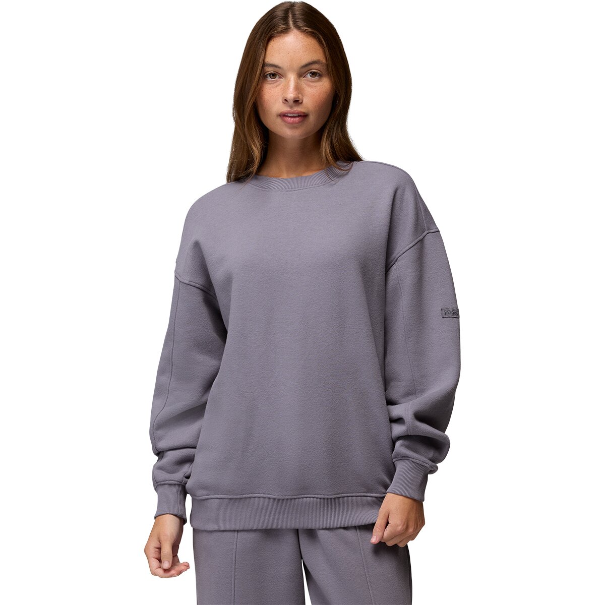 prAna Women's DreamFleece Crew Sweatshirt in Taro - Size: Large