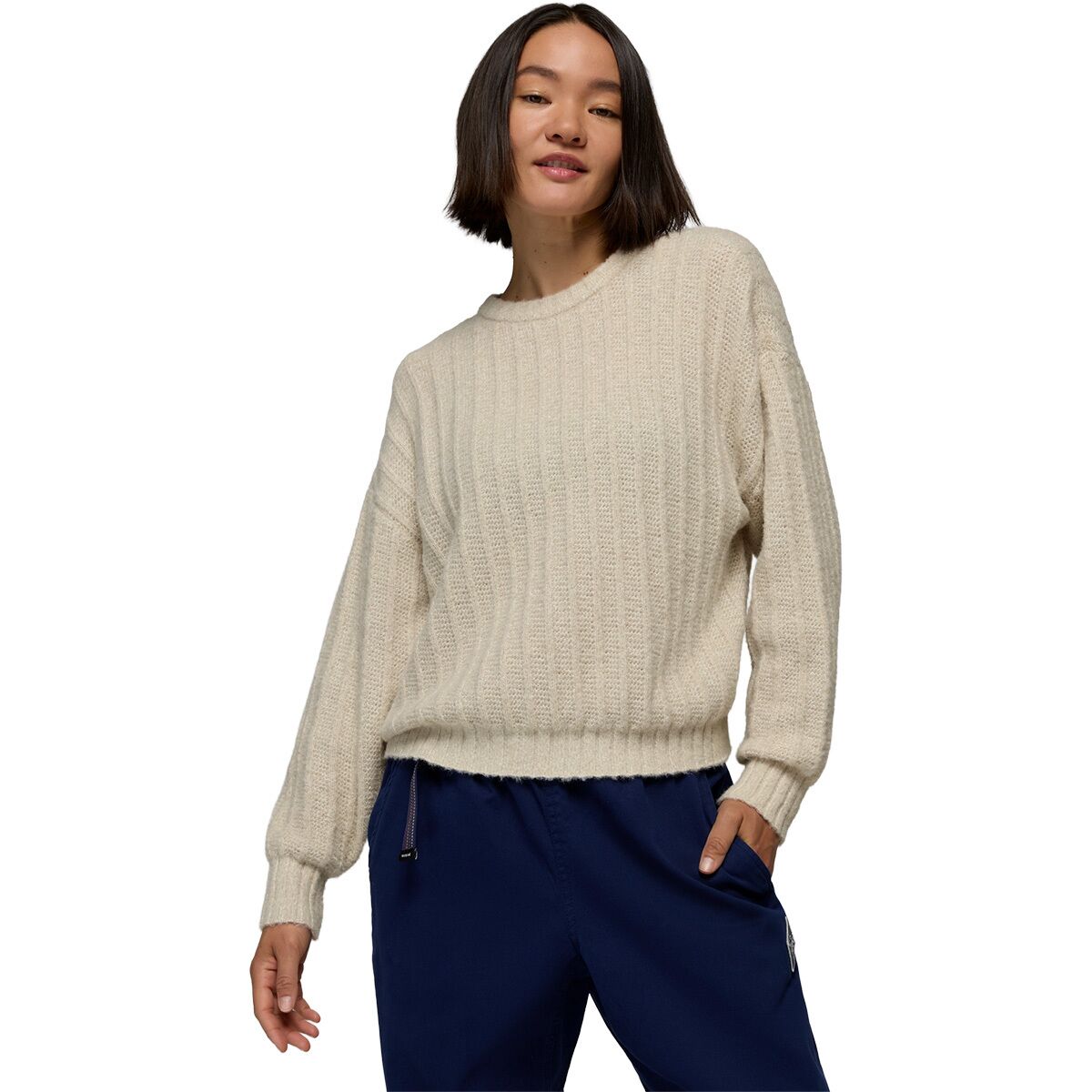 prAna Women's Emberbrook Sweater in Almond Heather - Size: XS