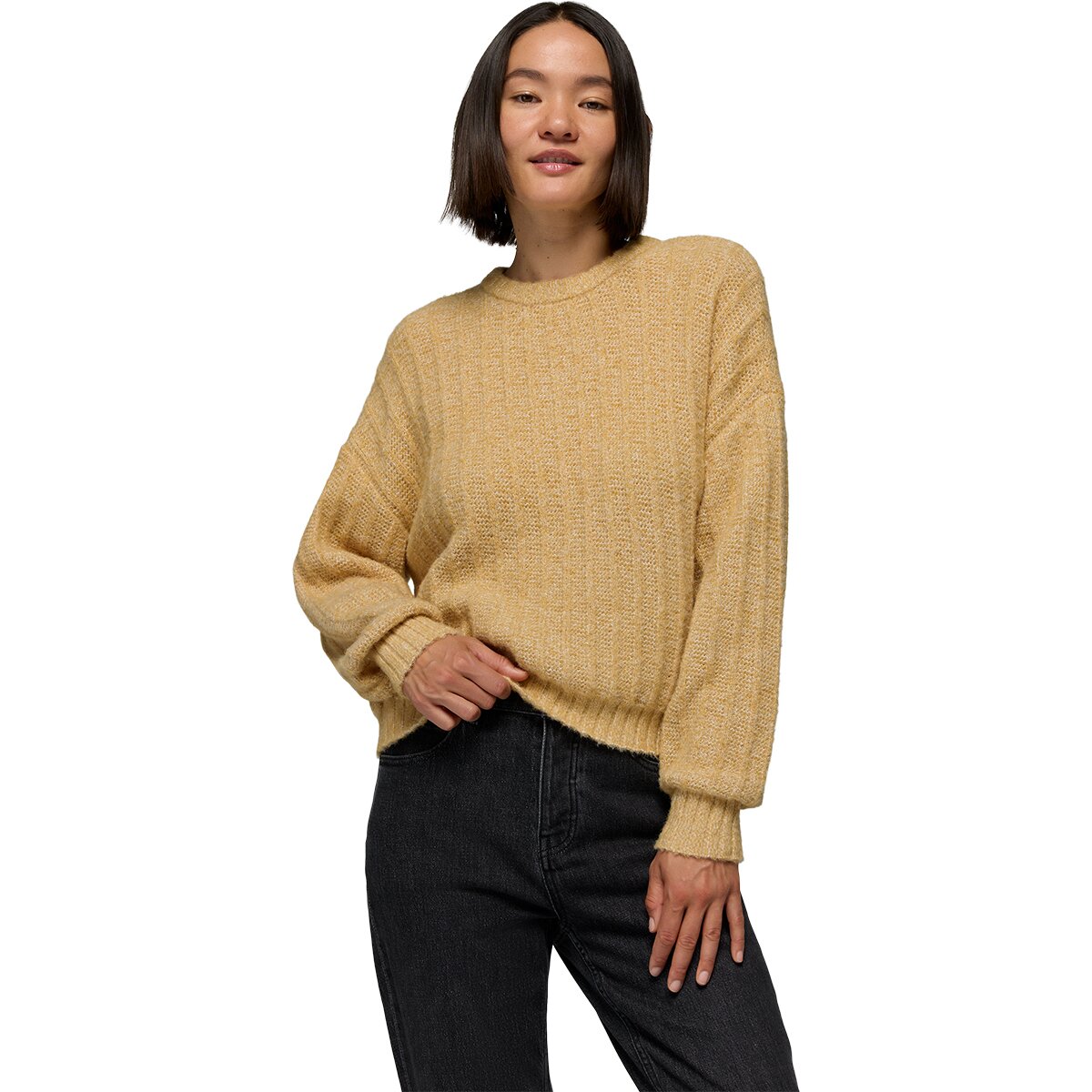 prAna Women's Emberbrook Sweater in Dijon Heather - Size: XS