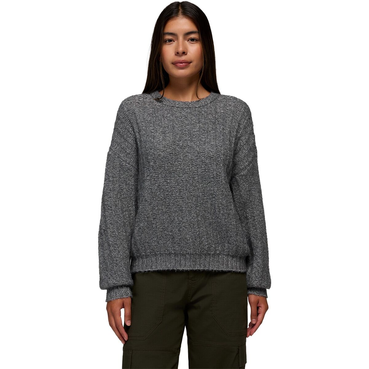 prAna Women's Emberbrook Sweater in Heather Grey - Size: XL