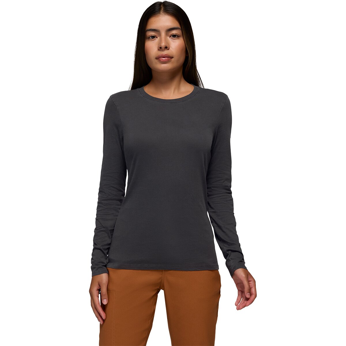 prAna Women's Everyday Long-Sleeve T-Shirt in Nori - Size: XS