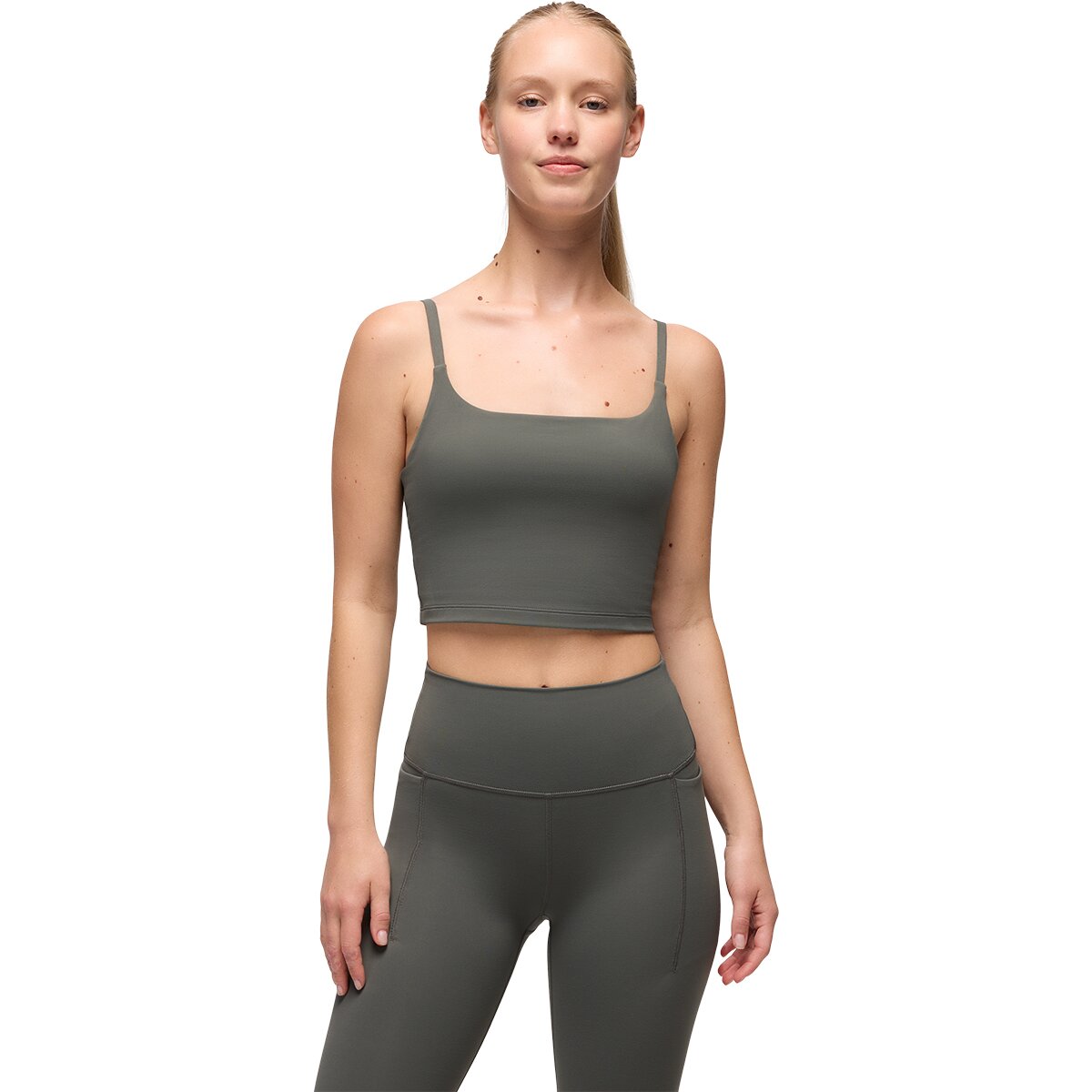 prAna Women's Luxara Longline Bra in Thyme - Size: XS