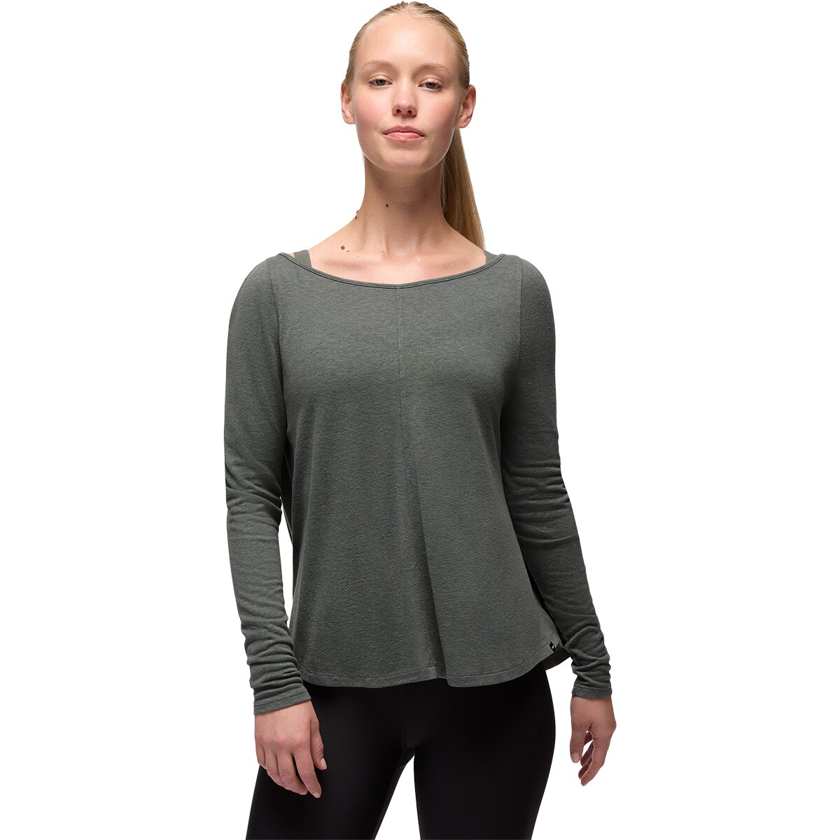 prAna Women's New Moon Long-Sleeve Top in Thyme - Size: XS