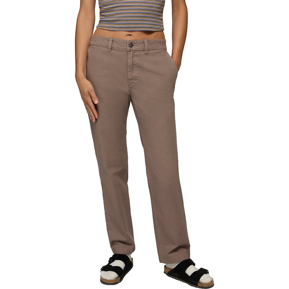 prAna Women's Rock Ridge Chino Pant in Mud - Size: 2x32
