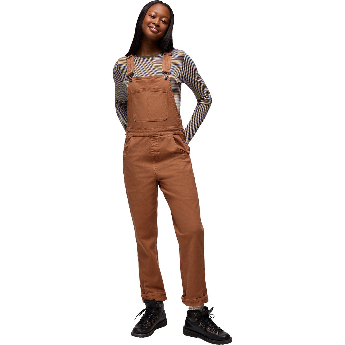 prAna Women's Rock Ridge Overalls in Tawny - Size: Small