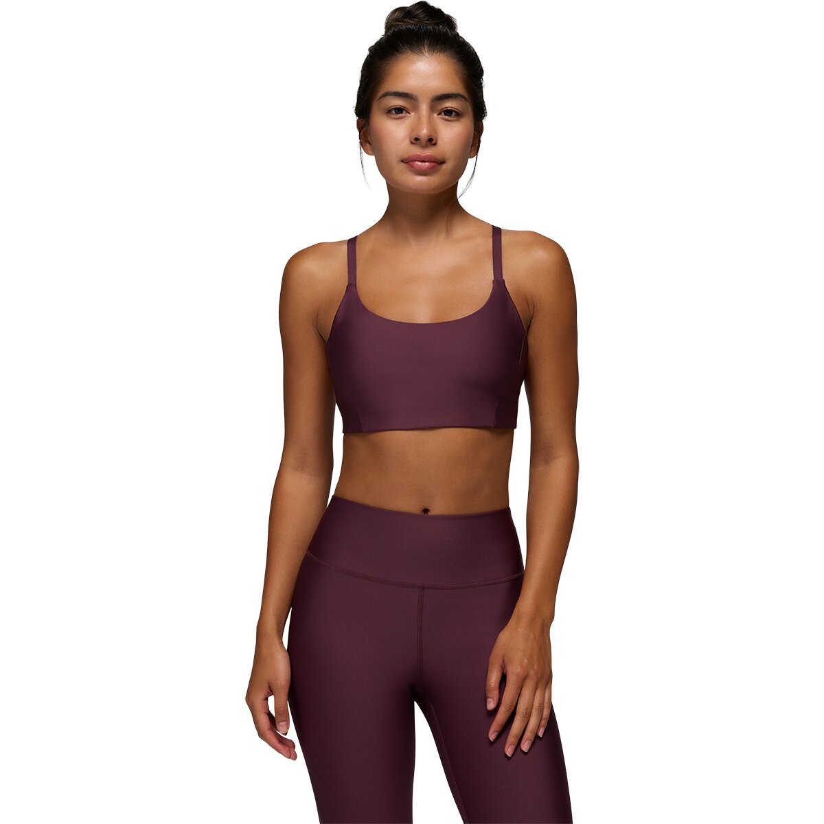 prAna Women's Sculpt Scoop Bra in Deep Vino - Size: XS