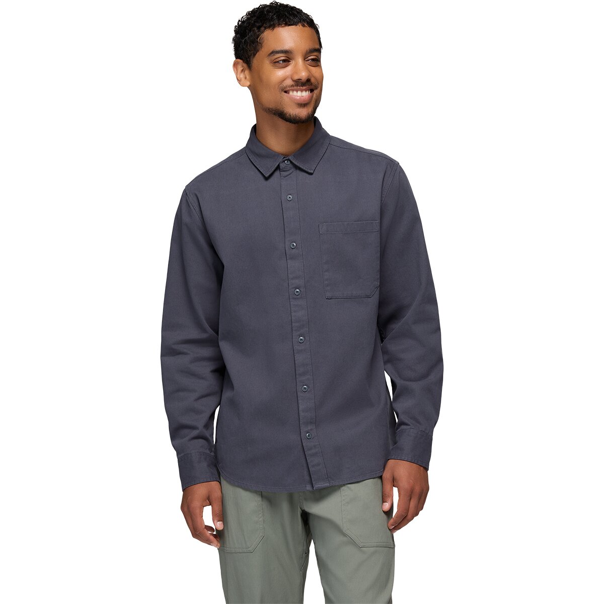 prAna prAna Men's Arbored Long-Sleeve Shirt in Thundercloud - Size: Small - $57.17 at Steep and Cheap