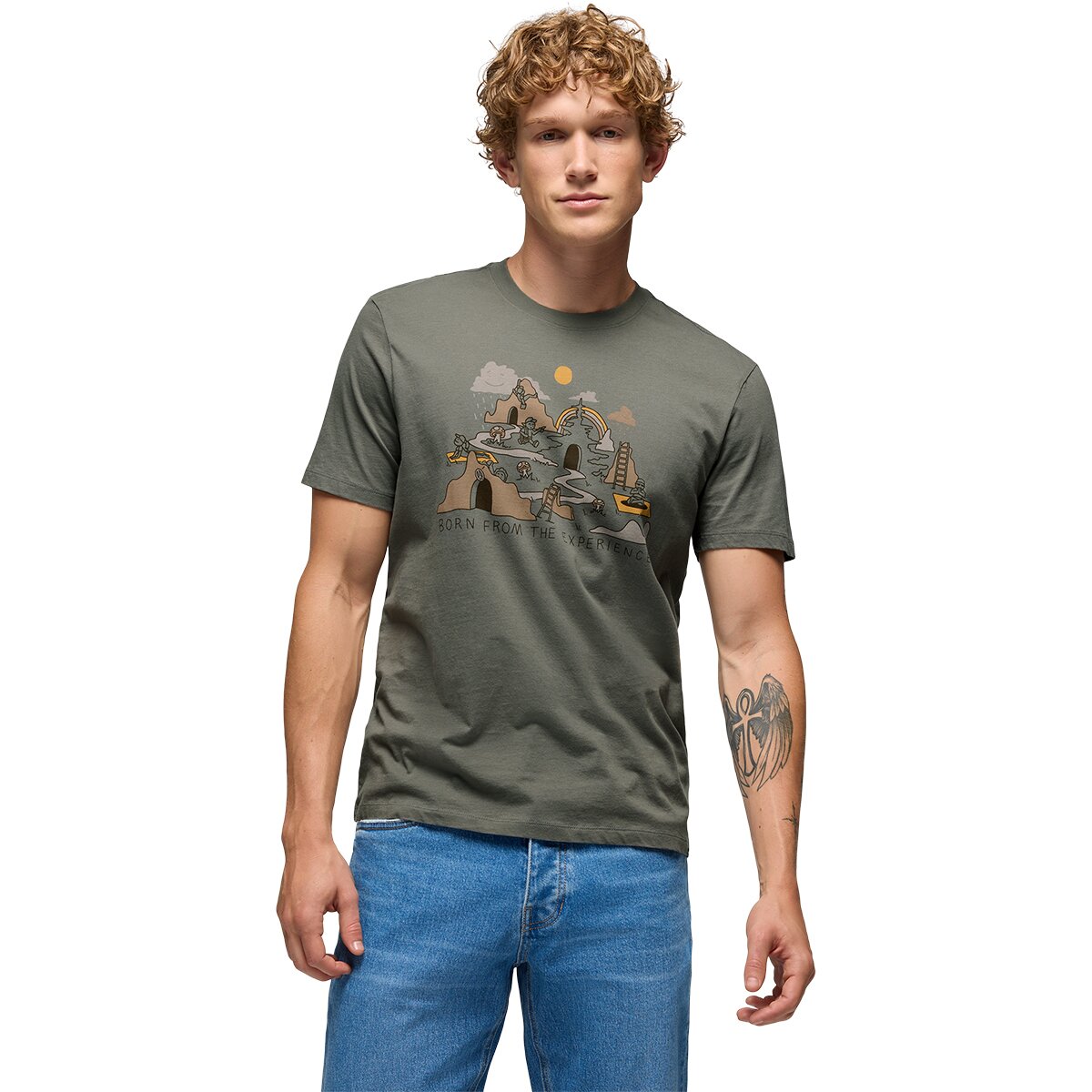 Prana prAna Men's Everyday Wandering Short-Sleeve T-Shirt in Thyme - Size: Large - $26.37 at SteepandCheap.com