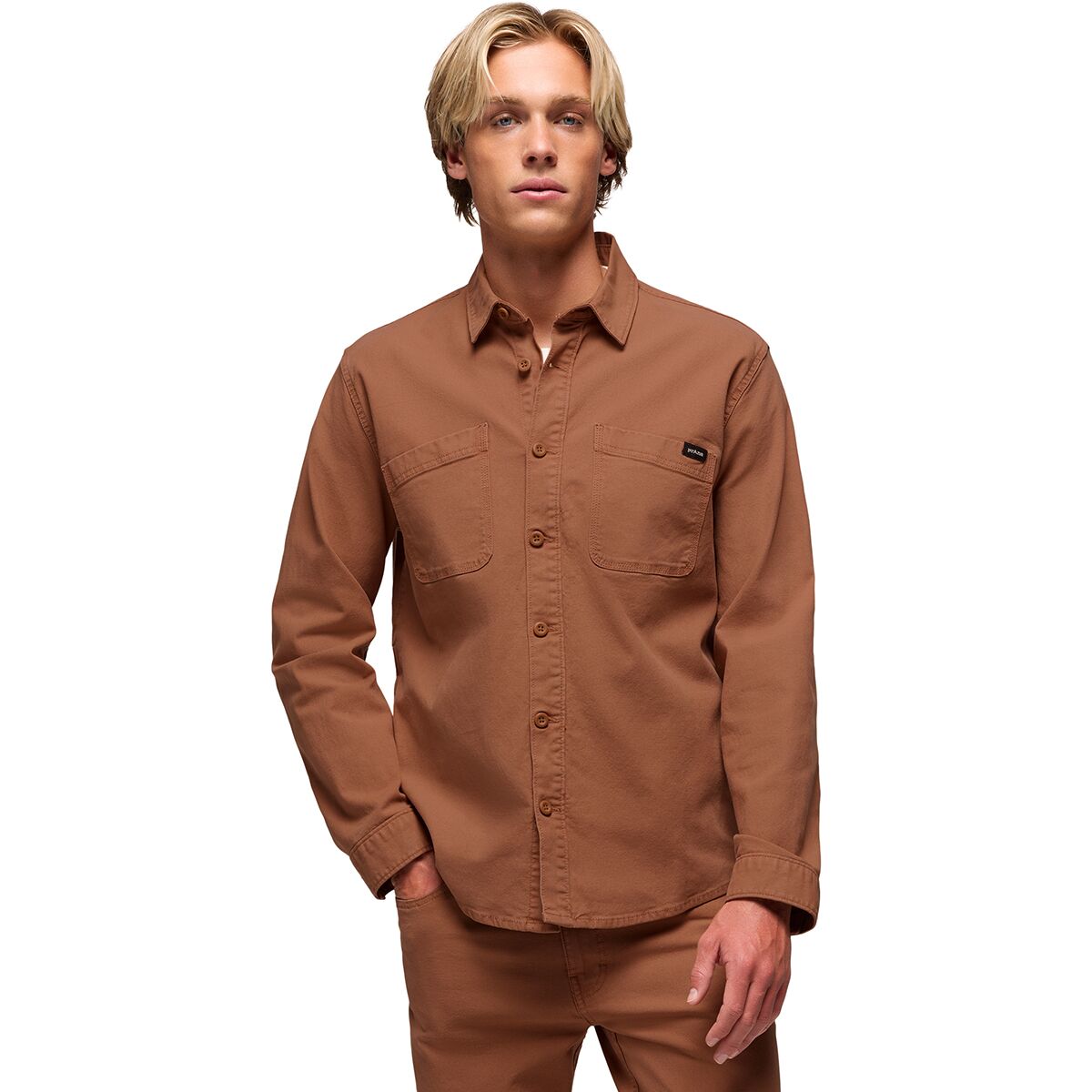 prAna Men's Rock Ridge Overshirt in Tawny - Size: Large