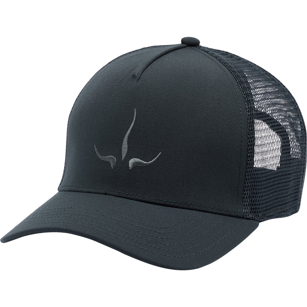 prAna Desert Road Emb Trucker Hat in Nautical prAna Horns