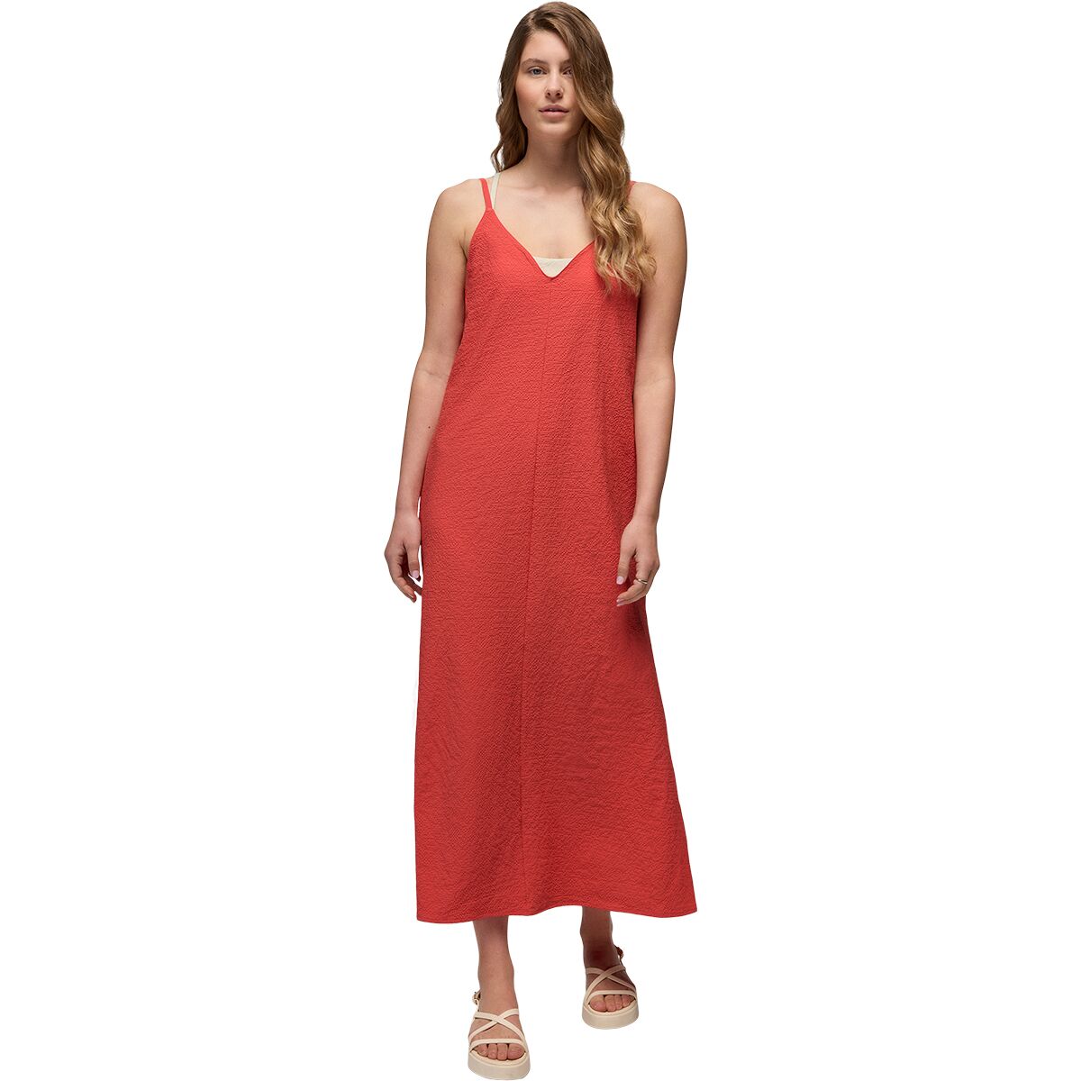 prAna Women's Coastal Sol Maxi Dress in Lychee - Size: Small