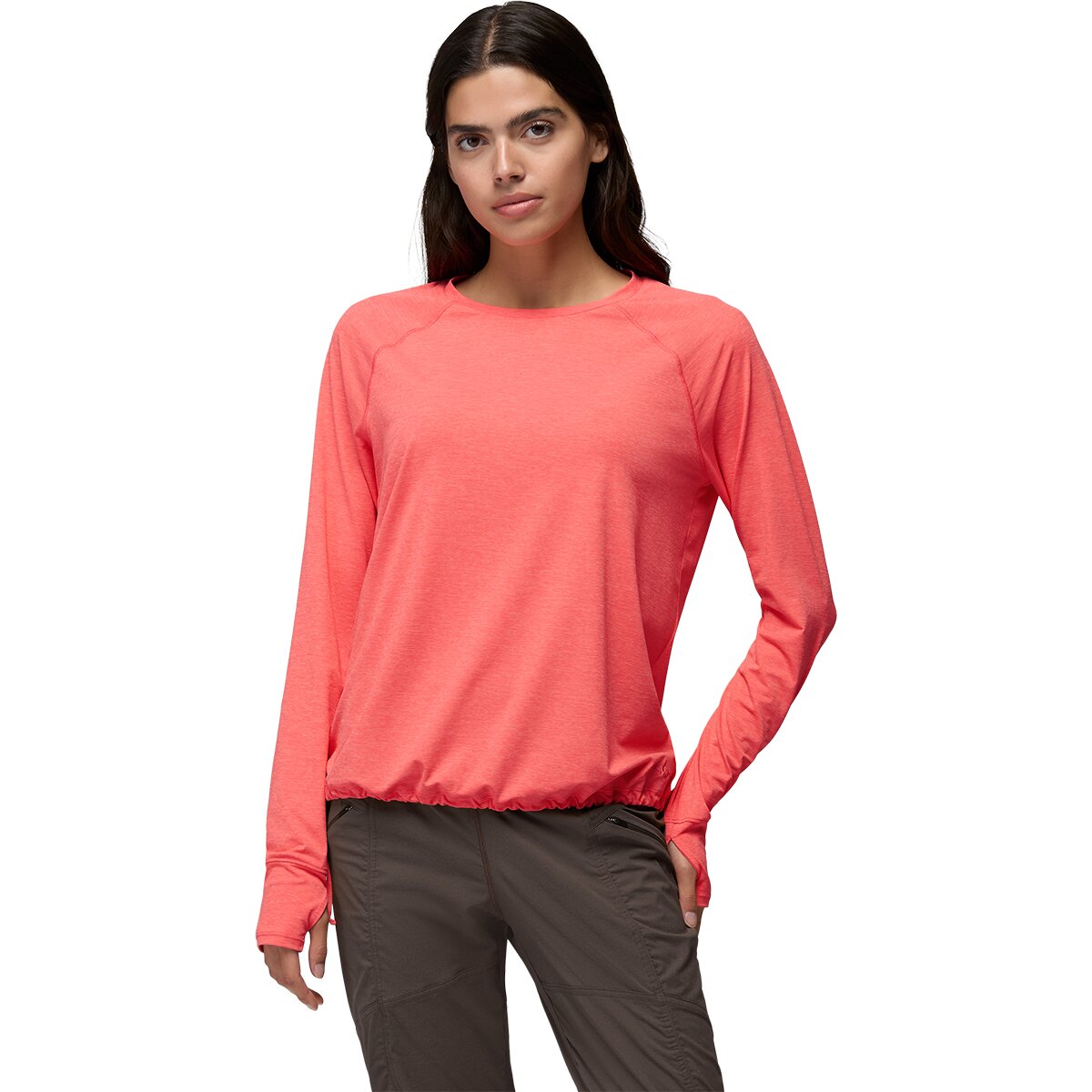 prAna Women's Eileen Cinch Long-Sleeve Top in Guava Pop - Size: XS