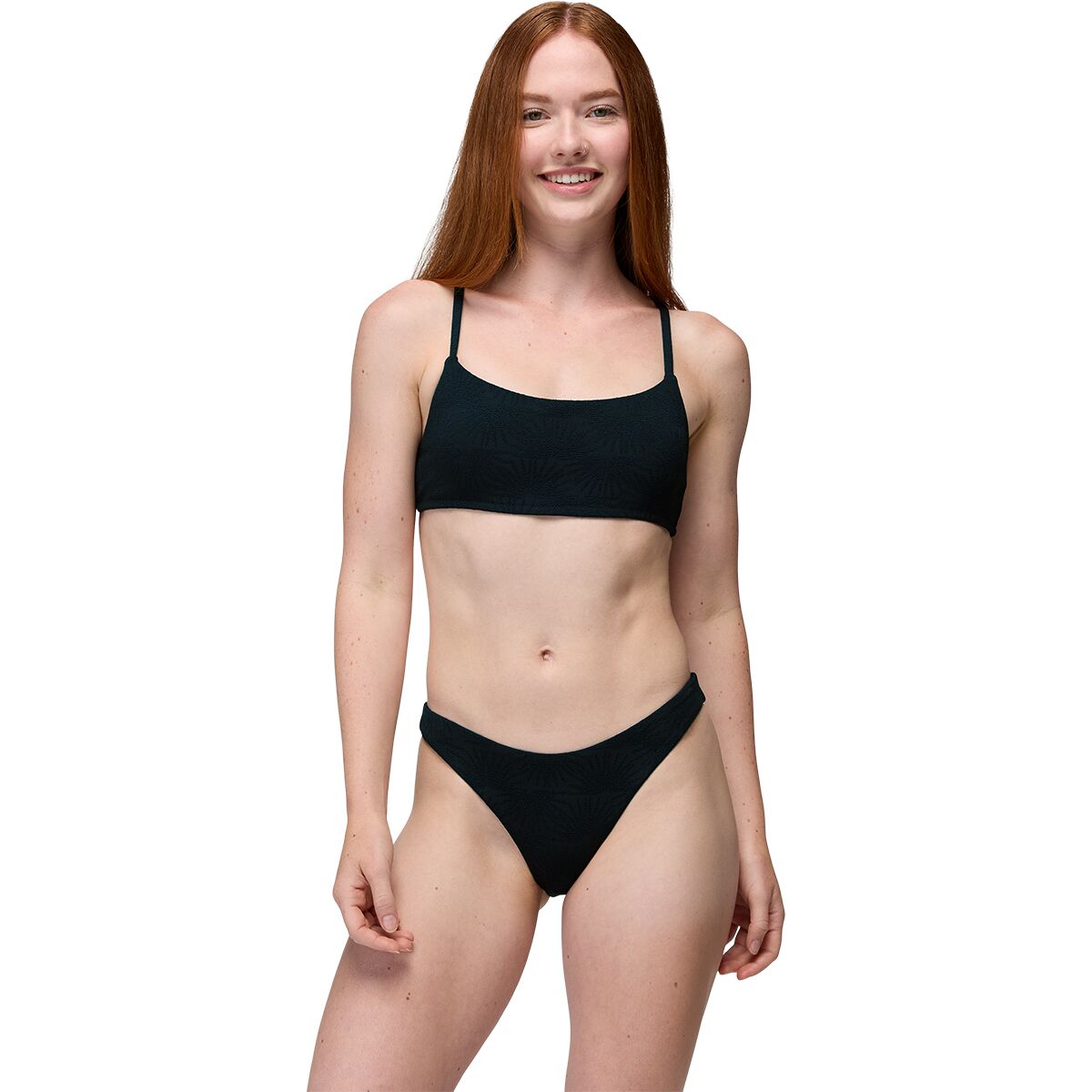 prAna Women's Lahari Sunburst Bikini Top in Black - Size: XL