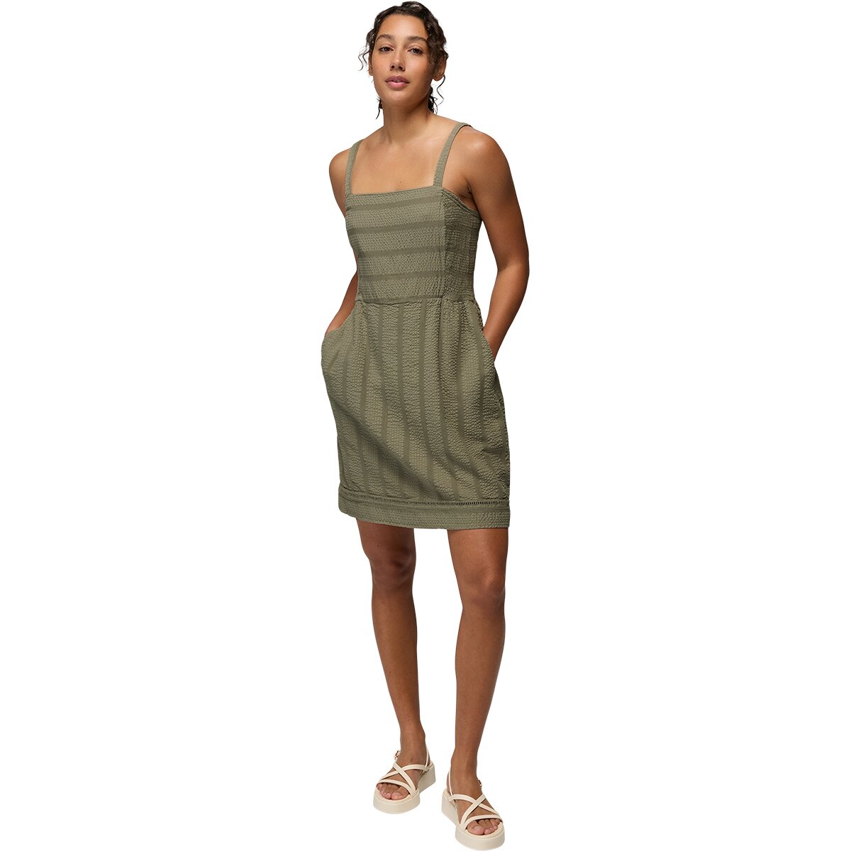 prAna Women's Ocean Hills Dress in Sage - Size: Large