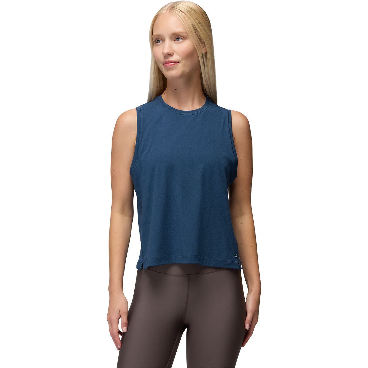 prAna Women's Pure Ascent Muscle Tank Top in Bluff Blue - Size: XL