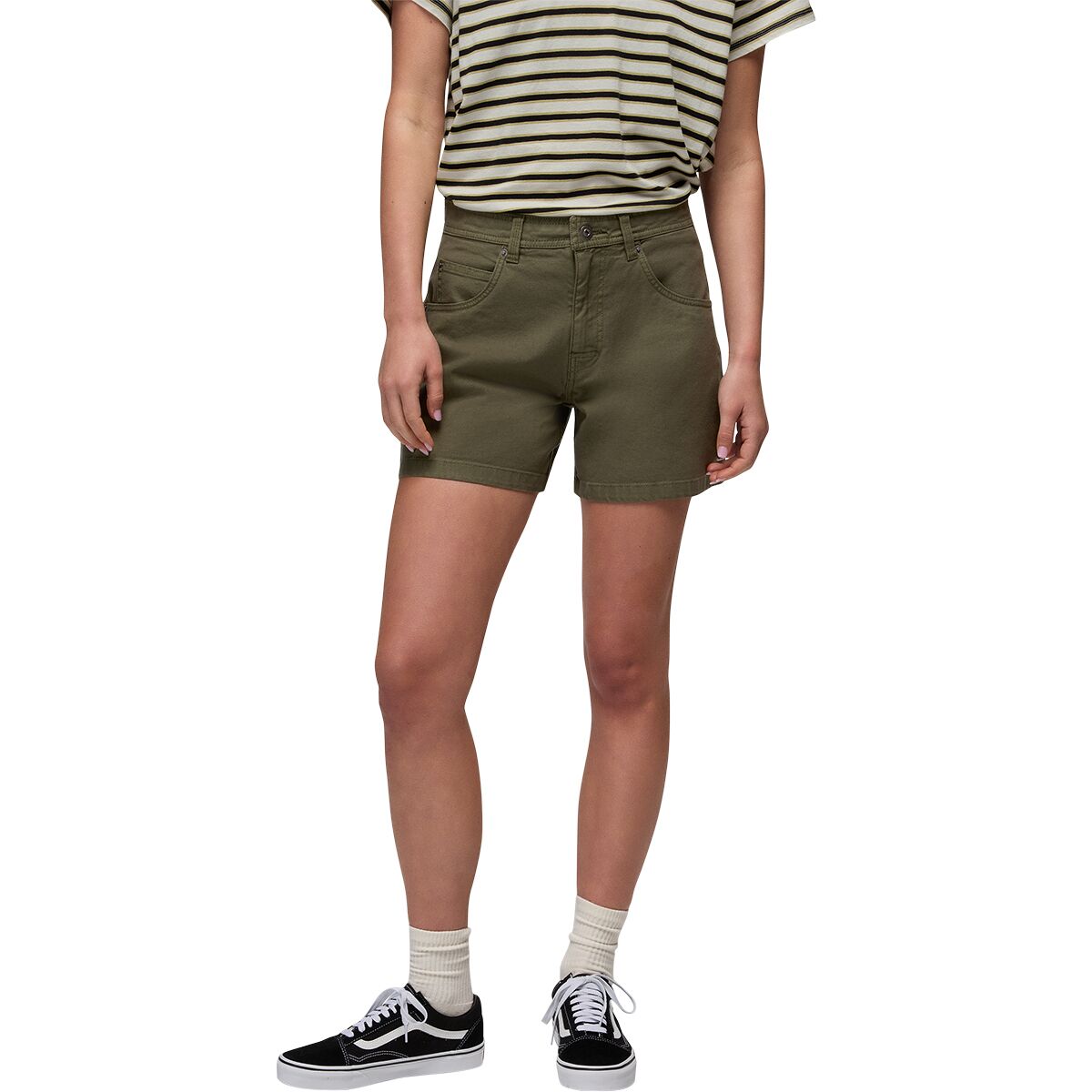 prAna Women's Rock Ridge Carpenter Short in Cargo Green - Size: 10