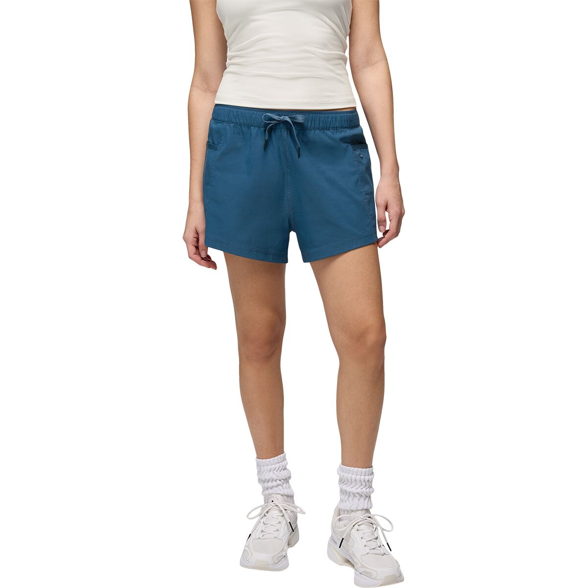 prAna Women's Send Off Short in Bluff Blue - Size: Large