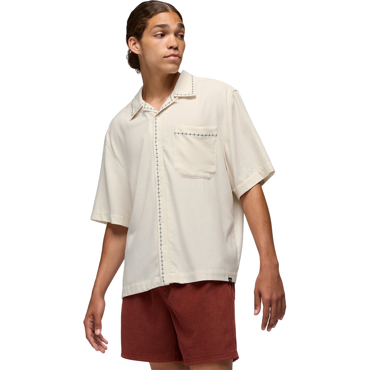prAna Men's Del Norte Short-Sleeve Shirt in Alba - Size: XL