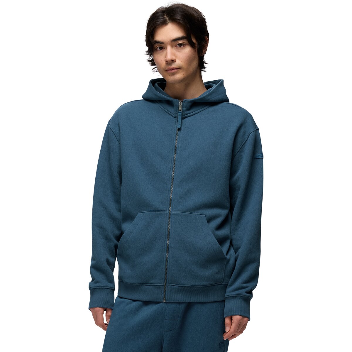 prAna prAna Men's DreamFleece Full-Zip Hoodie in Bluff Blue - Size: XL - $76.70 at Steep and Cheap