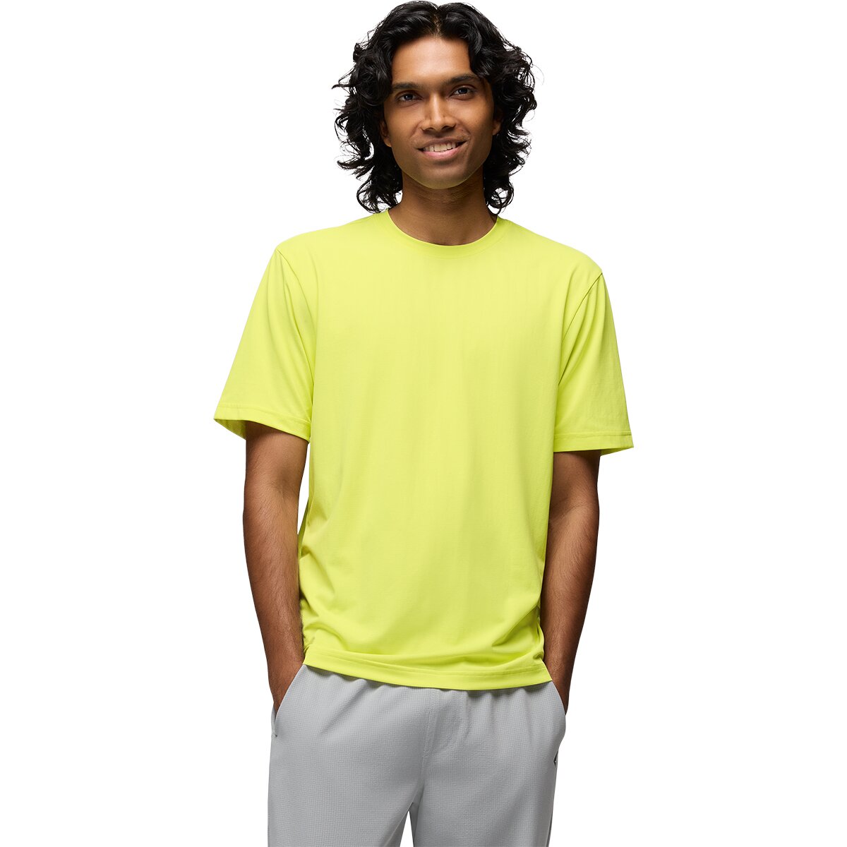 prAna Men's Equalize Short-Sleeve Crew in Gecko Pop - Size: Large