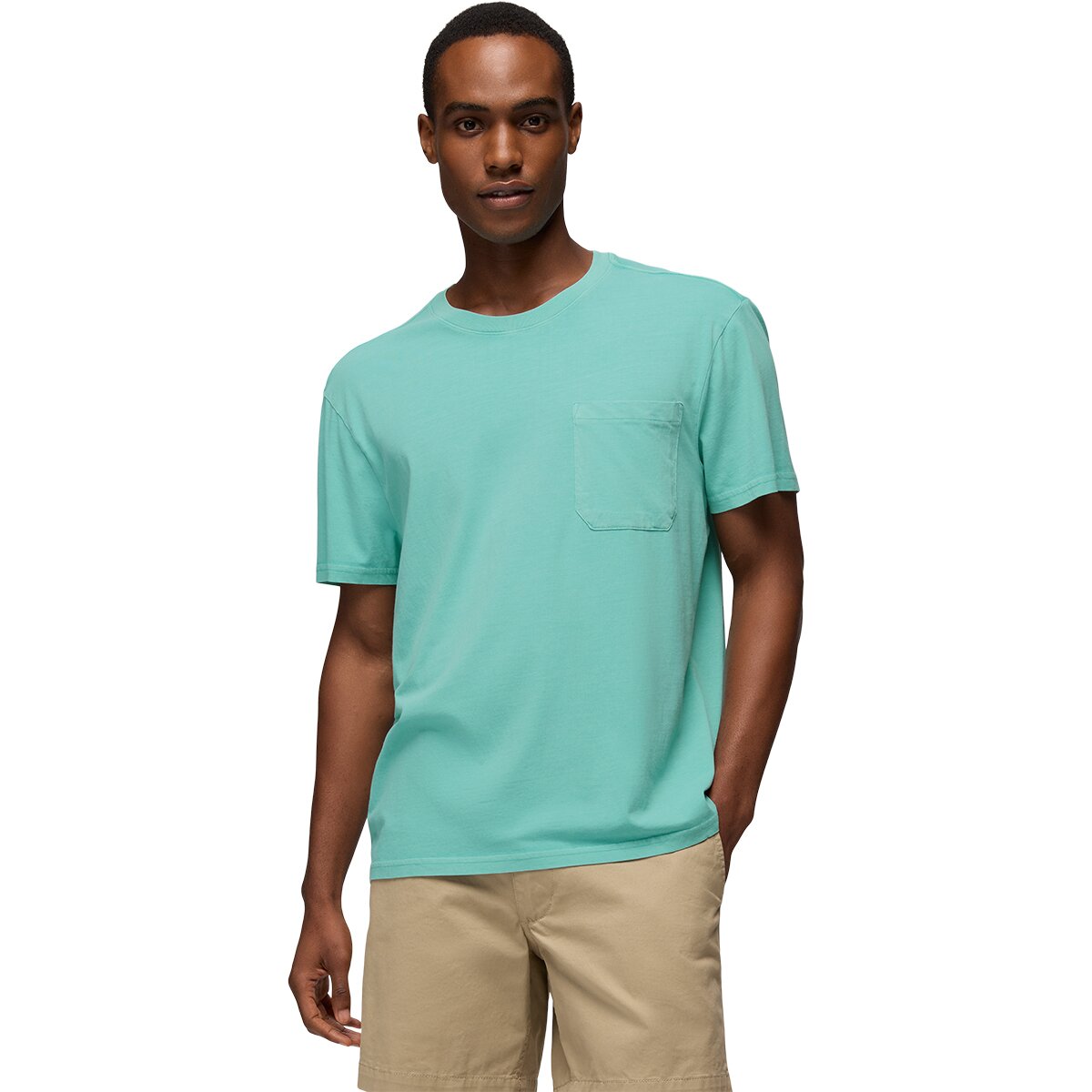 prAna Men's Everyday Pocket T-Shirt in Sea Glass - Size: Small