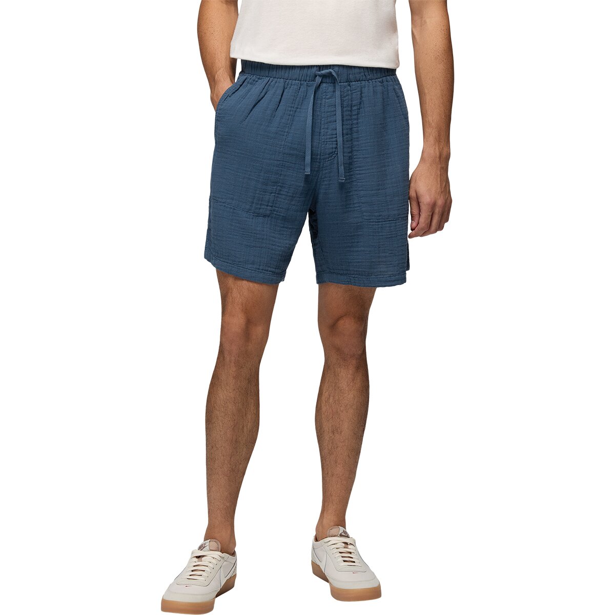 prAna Men's Hideaways Pull-On Short in Bluff Blue - Size: Small
