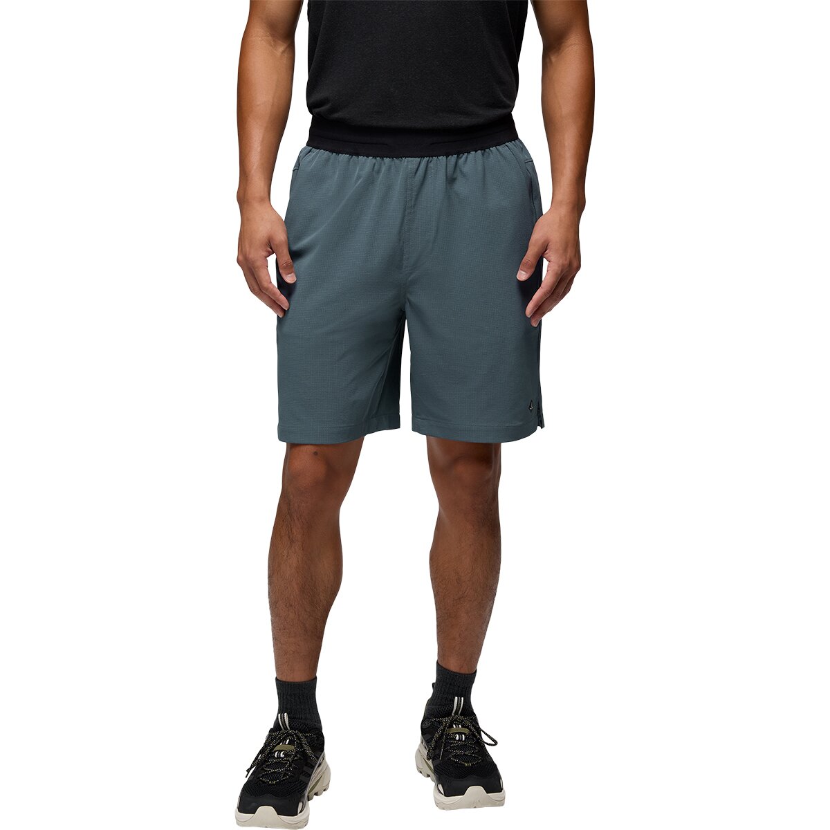 prAna Men's Hybridizer Breathe Short in Grey Blue - Size: Small