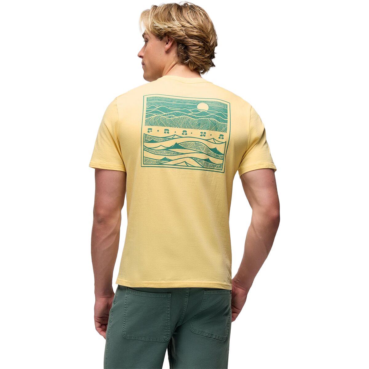 Prana prAna Men's Valley Lookout Short-Sleeve T-Shirt in Vanilla Bean - Size: XL - $22.10 at SteepandCheap.com