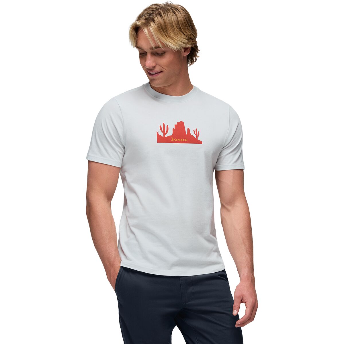 Prana prAna Men's Desert Lover Journeyman Short-Sleeve T-Shirt in Soft White - Size: Small - $20.40 at SteepandCheap.com