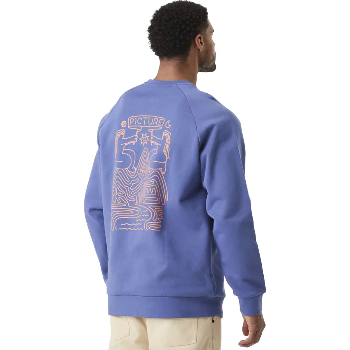 Picture Organic Picture Organic Men's Terra Crew Sweatshirt in Skipper Blue - Size: Medium - $53.97 at Steep and Cheap