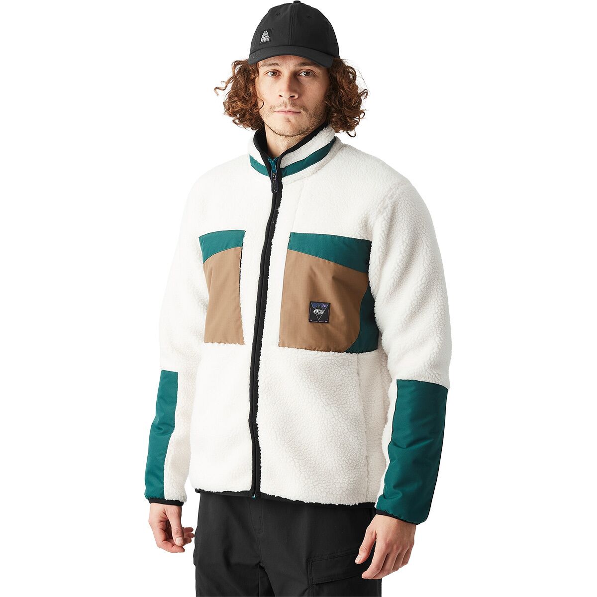 Picture Organic Picture Organic Men's Pmbton Zip Fleece in Tofu Deep Water - Size: Large - $82.47 at Steep and Cheap