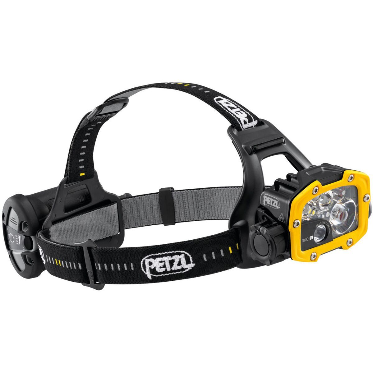Petzl Duo RL Headlamp in Black / Yellow