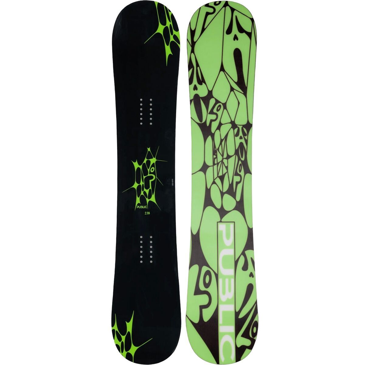 PUBLIC Snowboards General Public Snowboard - 2025 in Black / Orange - Size: 157cm