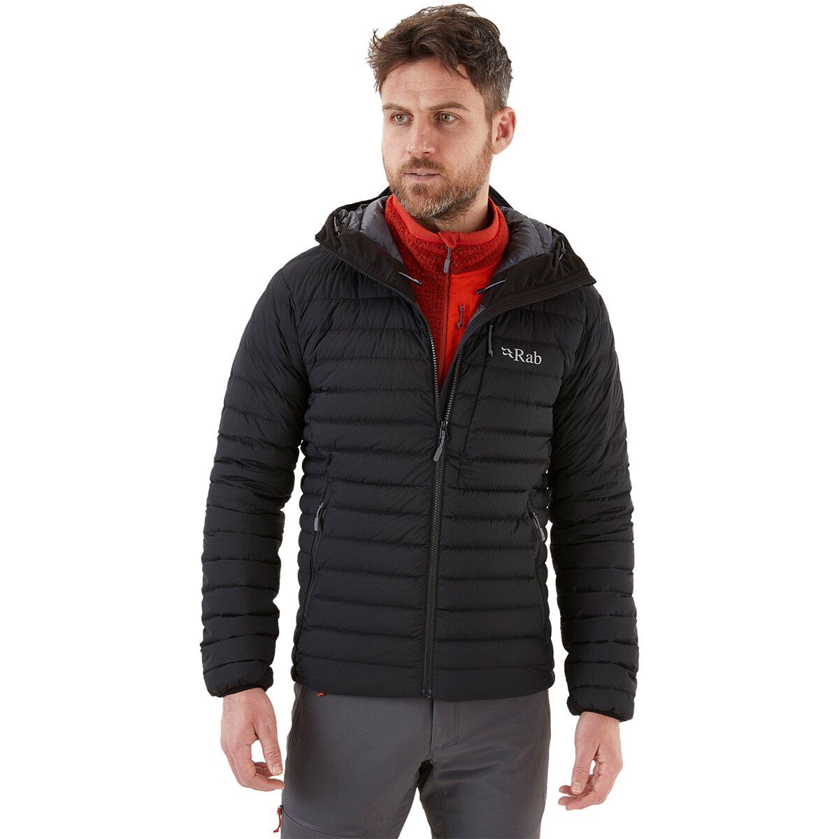 Rab Men's Infinity Microlight Jacket in Firecracker - Size: Small