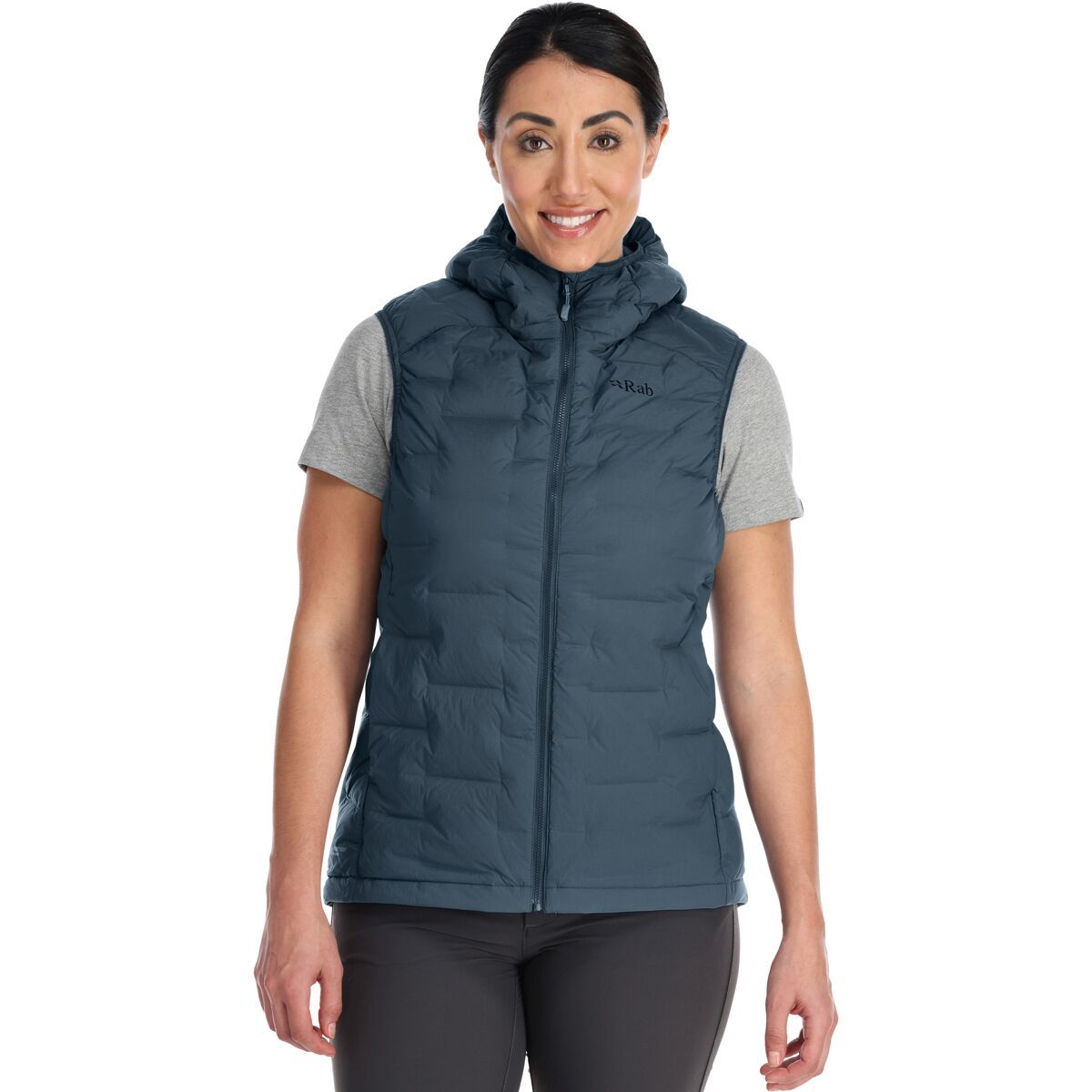 Rab Women's Cubit Stretch Down Vest in Deep Heather - Size: Small