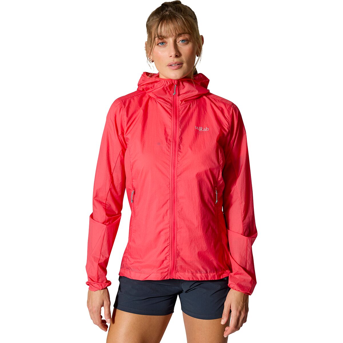 Rab Women's Vital Hooded Windshell in Hibiscus - Size: XS