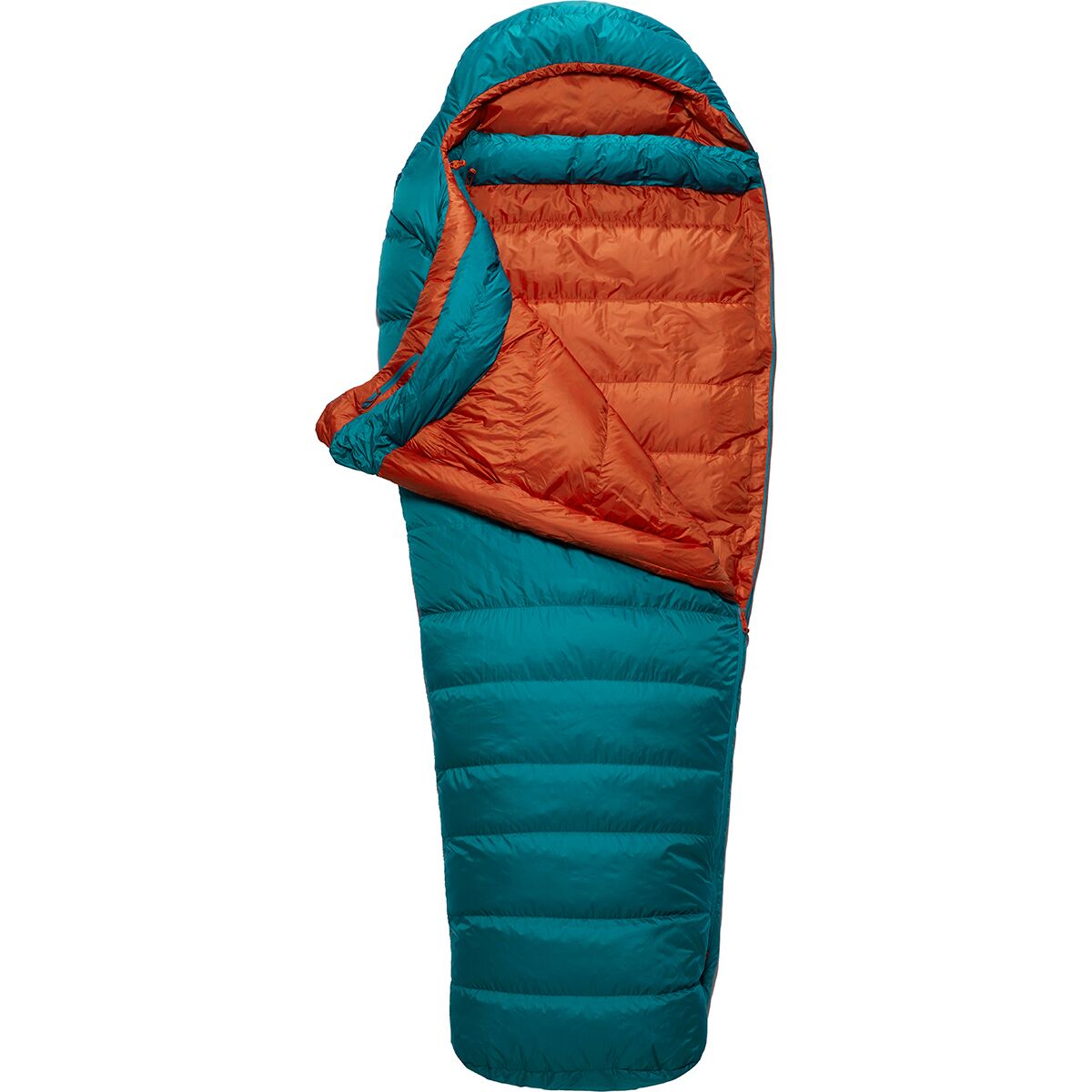 Rab Ascent 500 Sleeping Bag: 34F Down in Marina Blue - Size: Regular/Left Zip