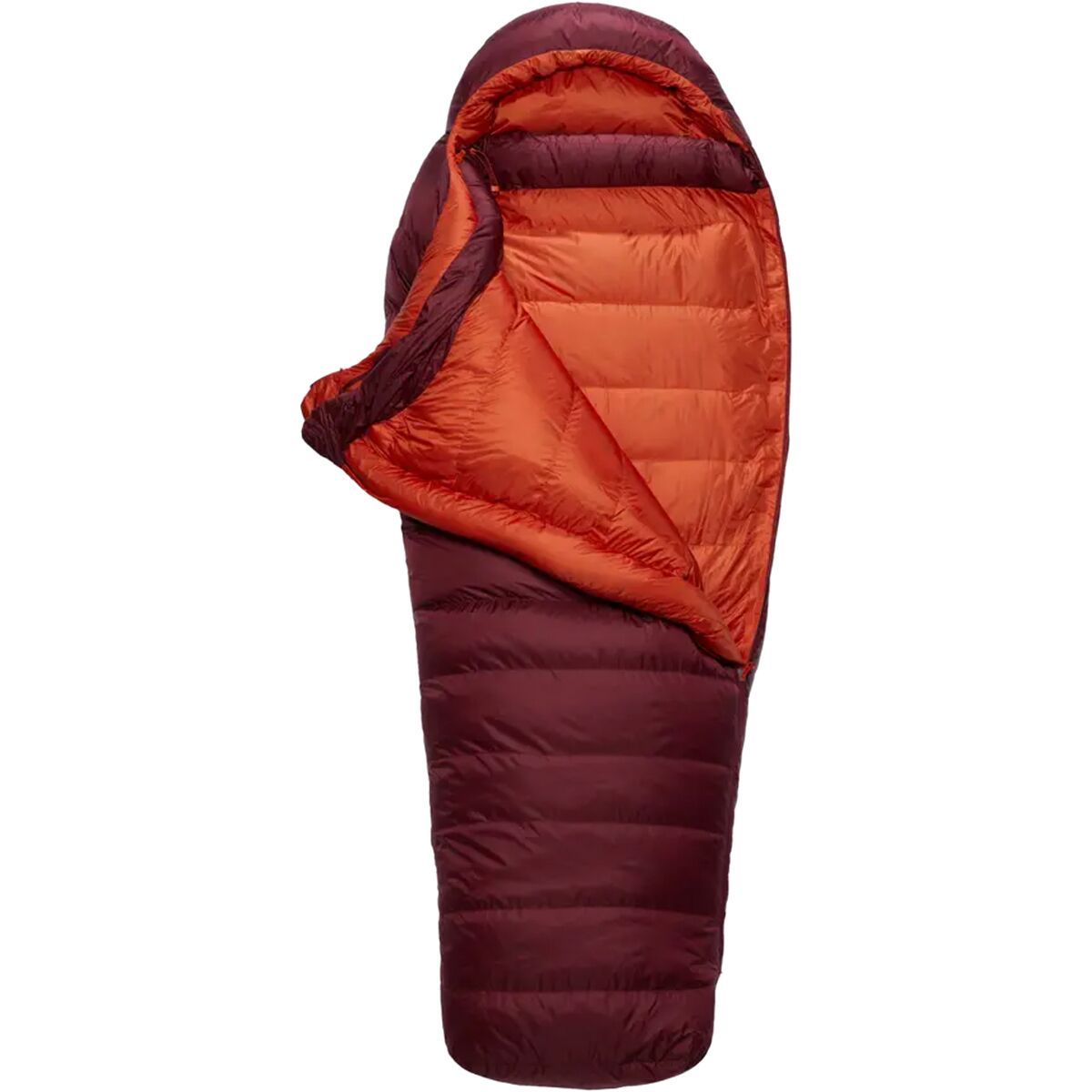 Rab Women's Ascent 900 Sleeping Bag: 0F Down in Deep Heather - Size: Regular/Left Zip