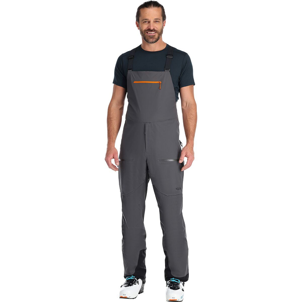 Rab Rab Men's Khroma Kinetic Bib Pant in Graphene - Size: S/Regular - $256.75 at Steep and Cheap