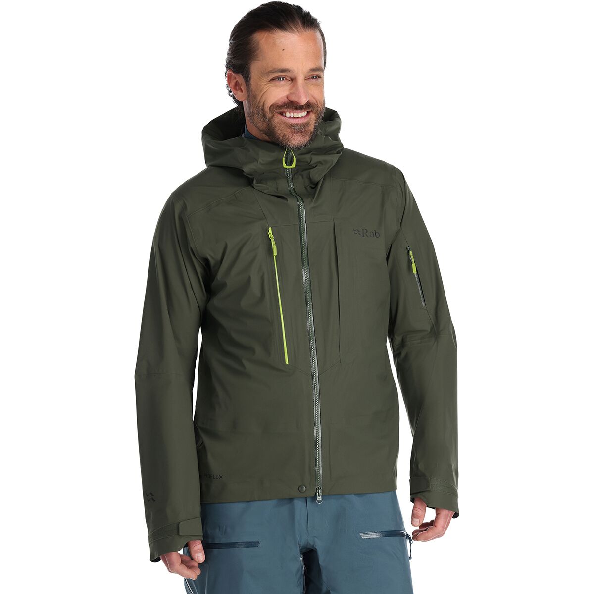 Rab Men's Khroma Kinetic Jacket in Army - Size: Small