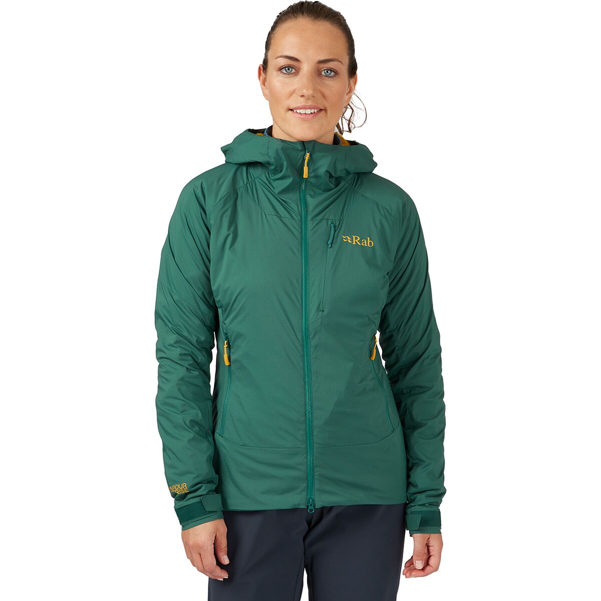 Rab Women's Vapour-Rise Summit Jacket in Green Slate - Size: Large