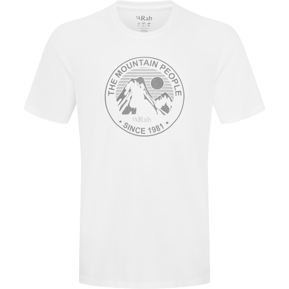Rab Men's Stance Tech Sketch T-Shirt in White - Size: XL