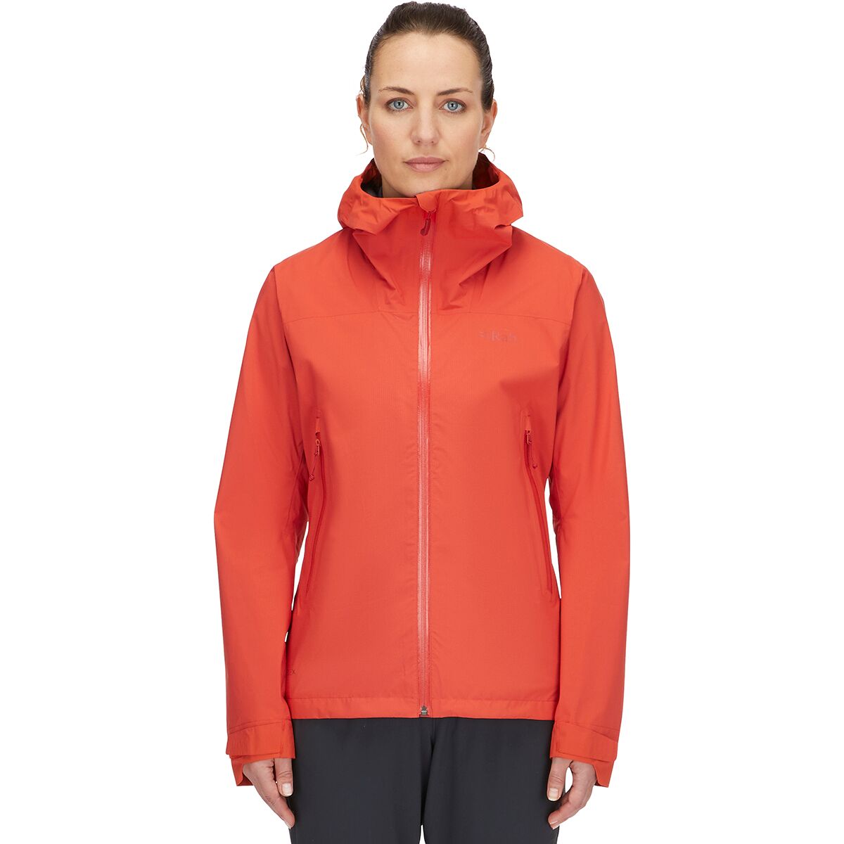 Rab Women's Downpour Light Jacket in Red Grapefruit - Size: XL