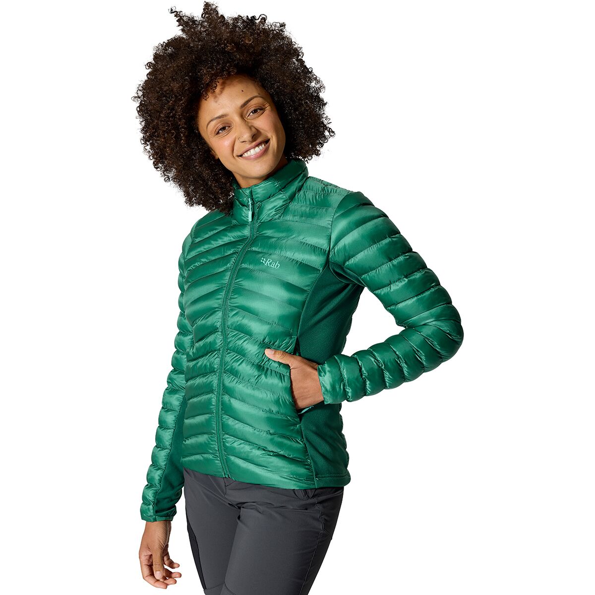 Rab Rab Women's Cirrus Flex 2.0 Jacket in Eucalyptus / Green Slate - Size: Large - $90.75 at Steep and Cheap